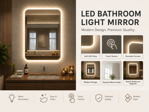 Built right bathroom mirror - built,