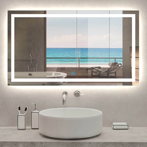 Large bathroom mirror - bathroom,