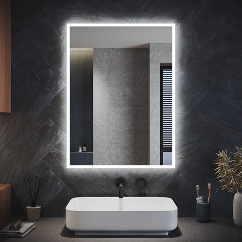 Led bathroom mirror with - mirror,