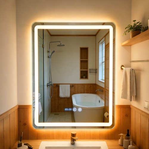 Bathroom led mirror - mirror, with