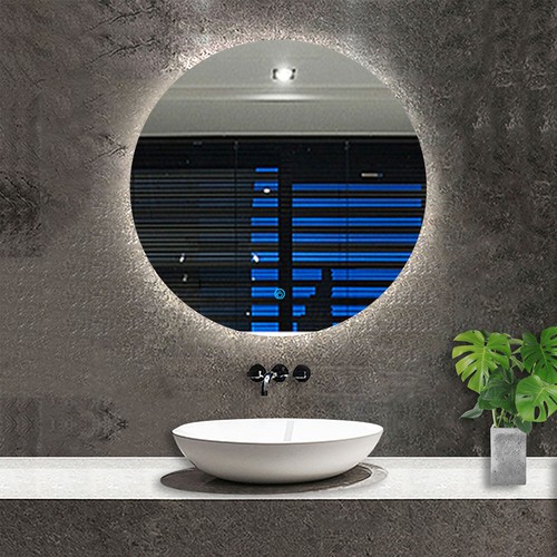 Round bathroom mirror - mirror, with
